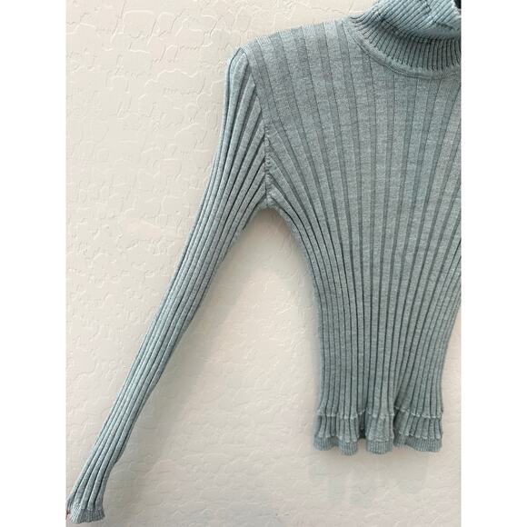 GIORGIO ARMANI Le Collezioni Ribbed Wool Turtleneck Sweater NWT | XS / Small - Picture 4 of 10
